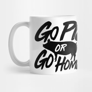 Go Pig or Go Home #2 (dark) Mug